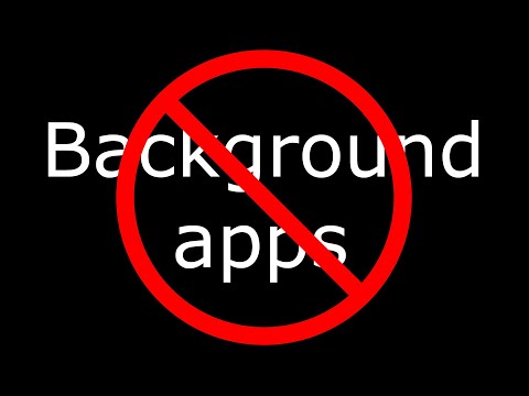 Disable Background Apps in Windows 10