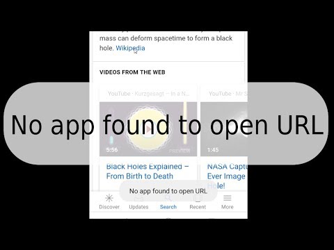 How To Fix &quot;No App Found To Open URL&quot; in Android